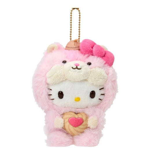 [HELLO KITTY] "Sanrio Fluffy Squirrel" Plush Keychain - Rosey’s Kawaii Shop