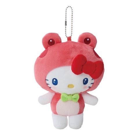 [HELLO KITTY] "Sanrio Frog Series" Plush Keychain - Rosey’s Kawaii Shop