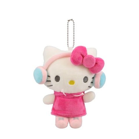 [HELLO KITTY] "Sanrio Headphone Series" Plush Keychain - Rosey’s Kawaii Shop