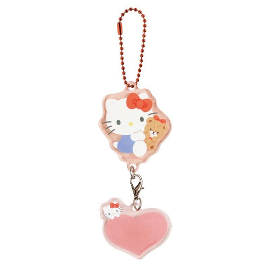 [HELLO KITTY] "Sanrio Heart Acrylic Name" Keychain - Rosey’s Kawaii Shop