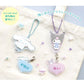 [HELLO KITTY] "Sanrio Heart Acrylic Name" Keychain - Rosey’s Kawaii Shop