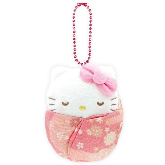 [HELLO KITTY] "Sanrio Japanese Pattern Baby" Plush Keychain - Rosey’s Kawaii Shop