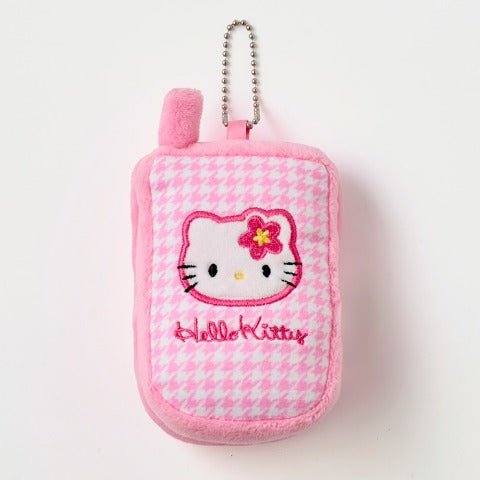 [HELLO KITTY] "Sanrio Kaohana Flip Phone" Mirror Keychain - Rosey’s Kawaii Shop