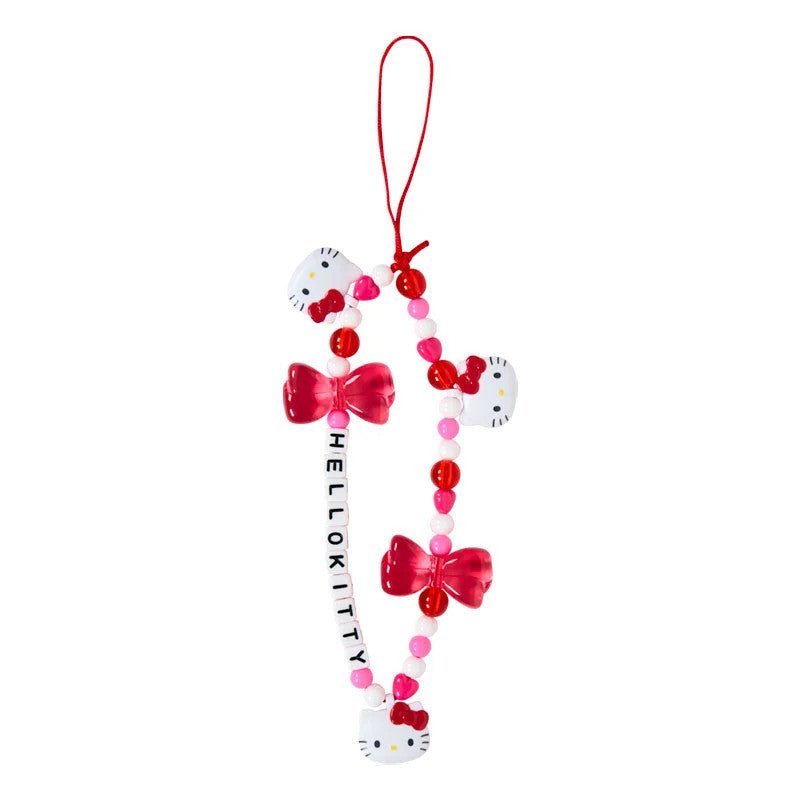 [HELLO KITTY] "Sanrio My Deco Bag" Beaded Strap - Rosey’s Kawaii Shop