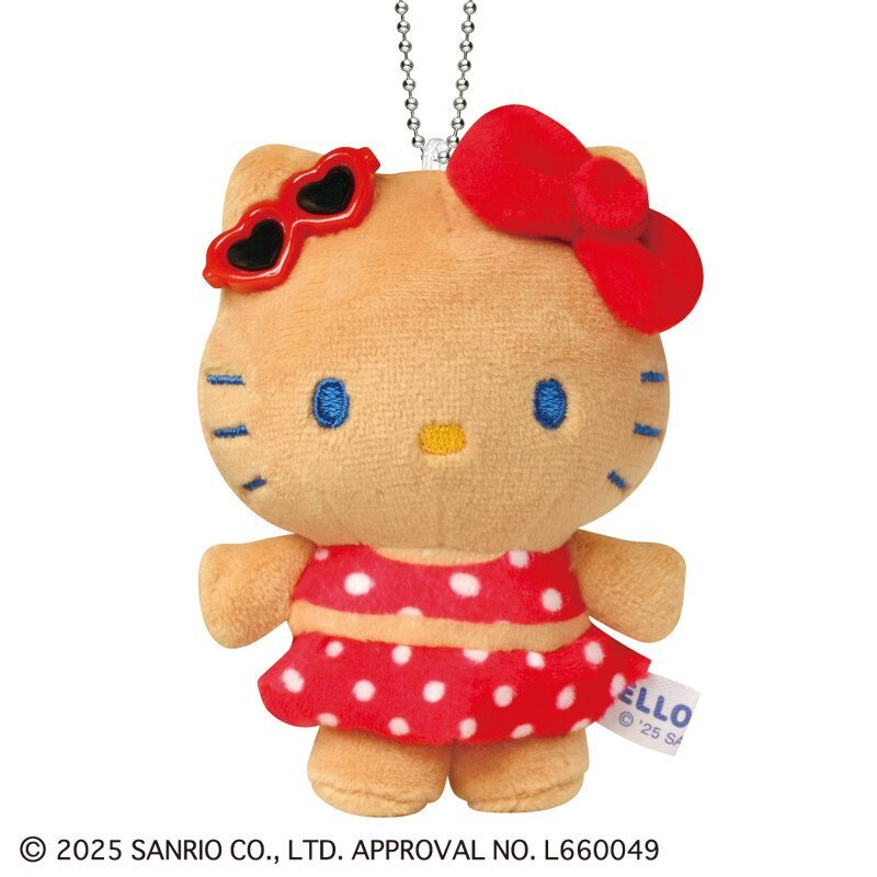 [HELLO KITTY] "Sanrio Night Party" Plush Keychain - Rosey’s Kawaii Shop