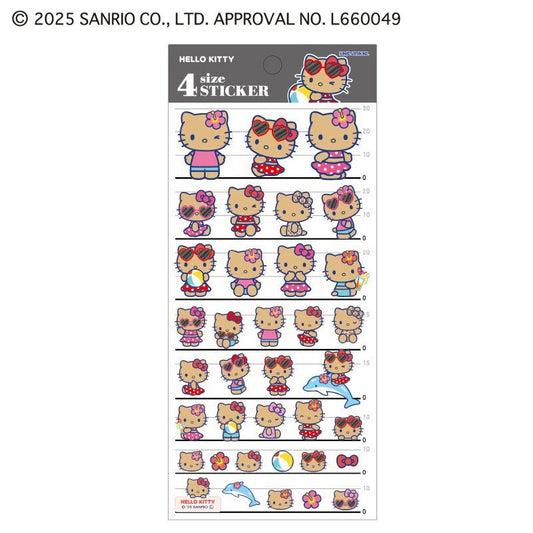[HELLO KITTY] "Sanrio Night Party" Sticker Sheet - Rosey’s Kawaii Shop
