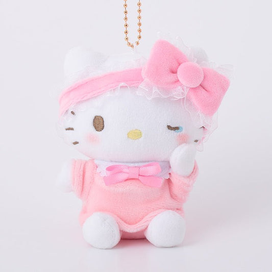 [HELLO KITTY] "Sanrio Pajama Party Munyugurumi" Plush Keychain - Rosey’s Kawaii Shop
