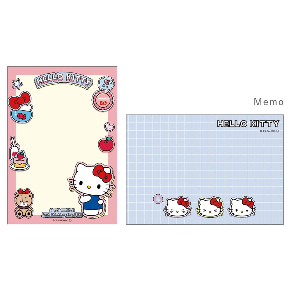 [HELLO KITTY] "Sanrio Petapeta Stickers Series" Mini Memo - Rosey’s Kawaii Shop