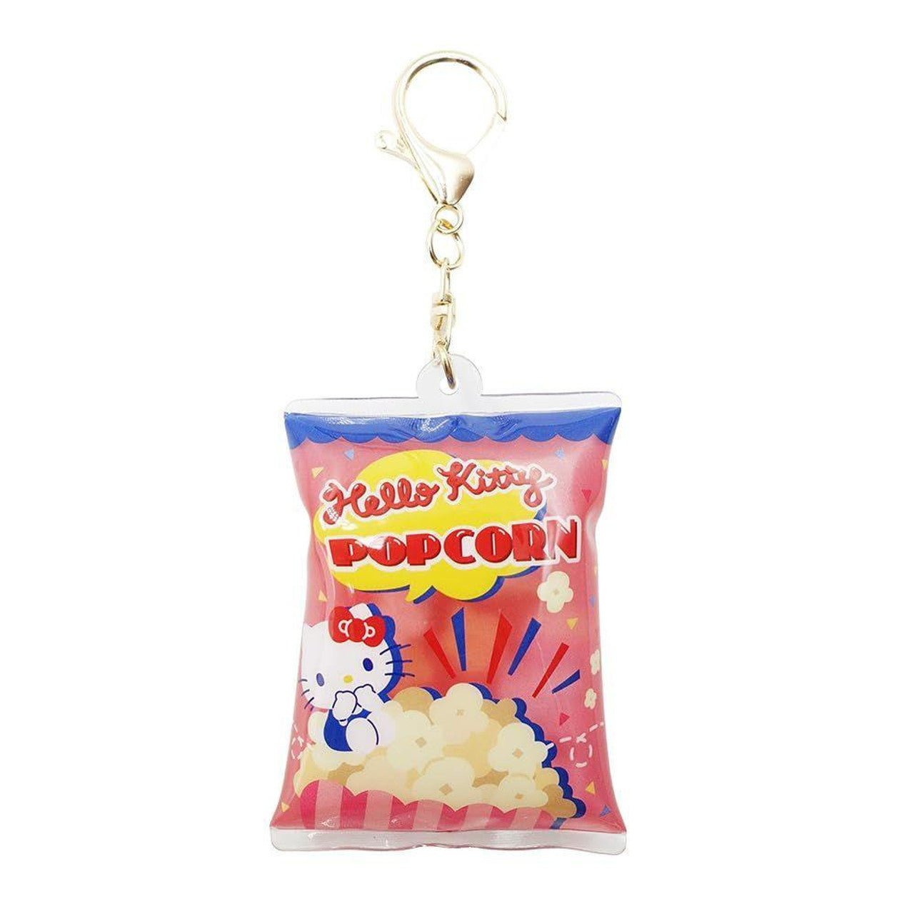 [HELLO KITTY] "Sanrio Popcorn Package" Shaka Keychain - Rosey’s Kawaii Shop