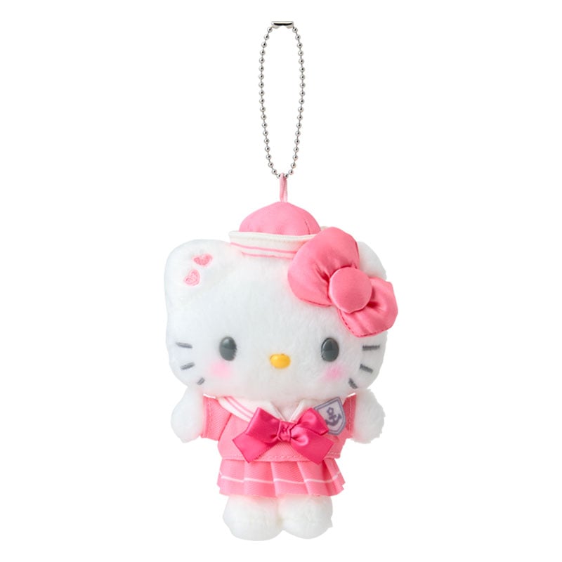 [HELLO KITTY] "Sanrio Sailor Collar" Plush Keychain - Rosey’s Kawaii Shop