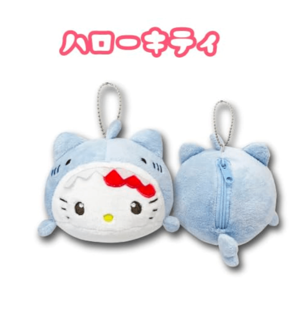 [HELLO KITTY] "Sanrio Sea Creatures" Daifuku Shaped Mascot Pouch - Rosey’s Kawaii Shop