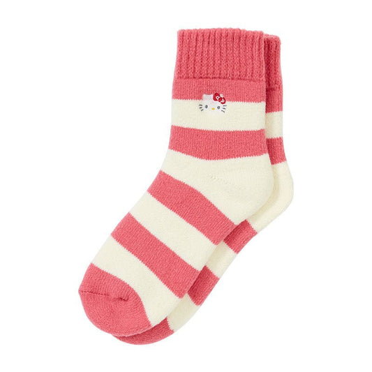 [HELLO KITTY] "Sanrio Striped Warm" Socks - Rosey’s Kawaii Shop