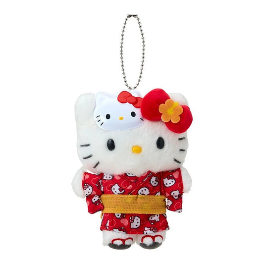 [HELLO KITTY] "Sanrio Summer Festival" Plush Keychain - Rosey’s Kawaii Shop