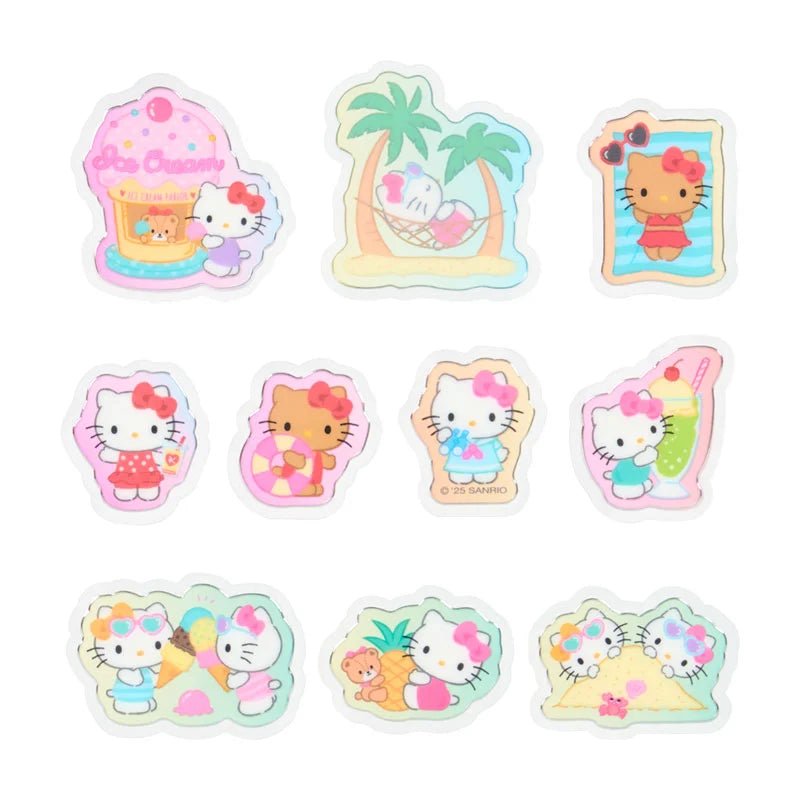 [HELLO KITTY] "Sanrio Summer" Sticker Flakes - Rosey’s Kawaii Shop