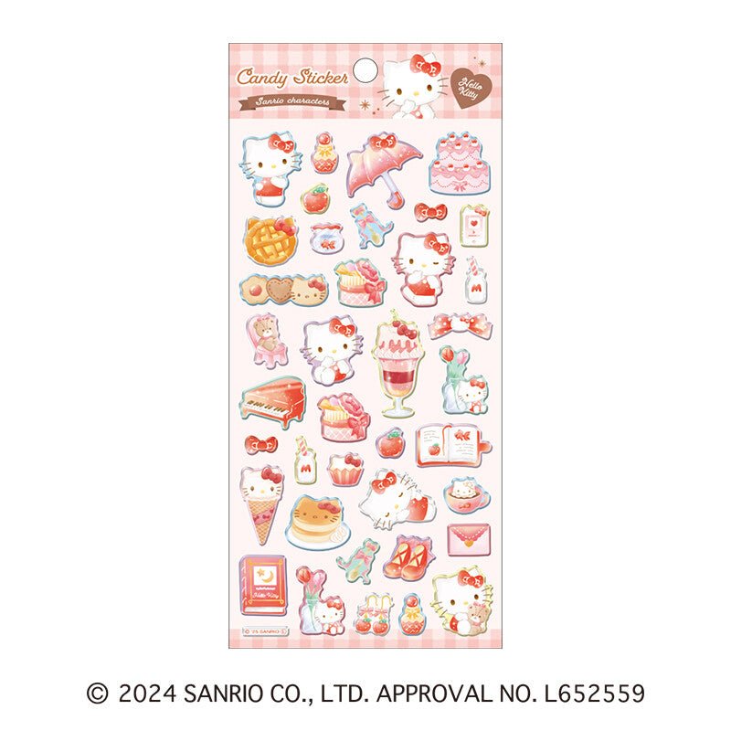 [HELLO KITTY] "Sanrio Sweets Candy" Sticker Sheet - Rosey’s Kawaii Shop