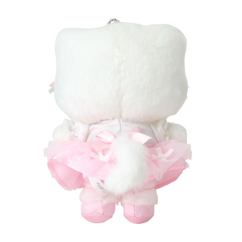 [HELLO KITTY] "Sanrio White Cat Ballerina" Plush Keychain - Rosey’s Kawaii Shop