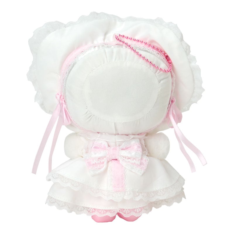 [HELLO KITTY] "Sanrio White Frill" Plush Keychain - Rosey’s Kawaii Shop