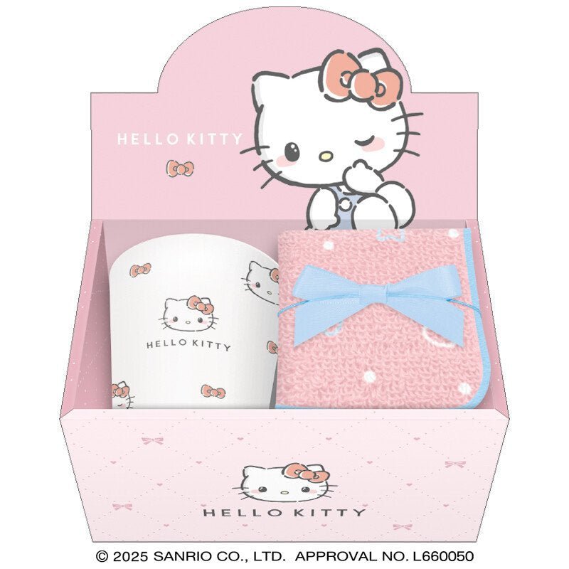 [HELLO KITTY /Simply Mode] "Sanrio Mug & Towel" Gift Set - Rosey’s Kawaii Shop