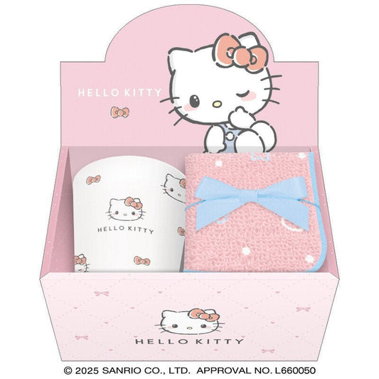 [HELLO KITTY /Simply Mode] "Sanrio Mug & Towel" Gift Set - Rosey’s Kawaii Shop