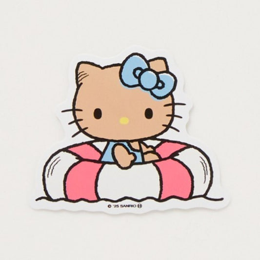 "Hello Kitty Suntan" Sticker - Rosey’s Kawaii Shop