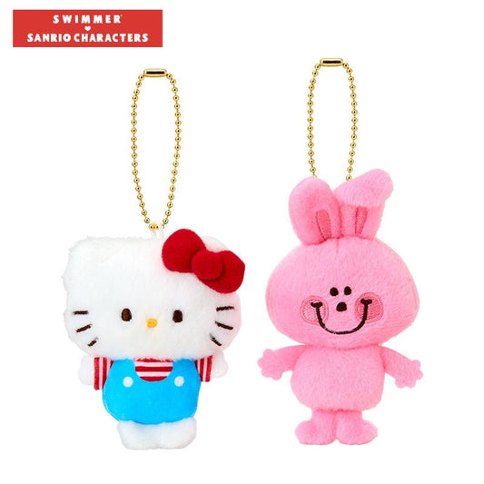 [HELLO KITTY] "SWIMMER x Sanrio 2nd Edition" Plush Keychain Set - Rosey’s Kawaii Shop