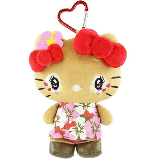 [HIBISCUS] "Hello Kitty Heisei Retro Kogal" Pouch Plush Keychain - Rosey’s Kawaii Shop
