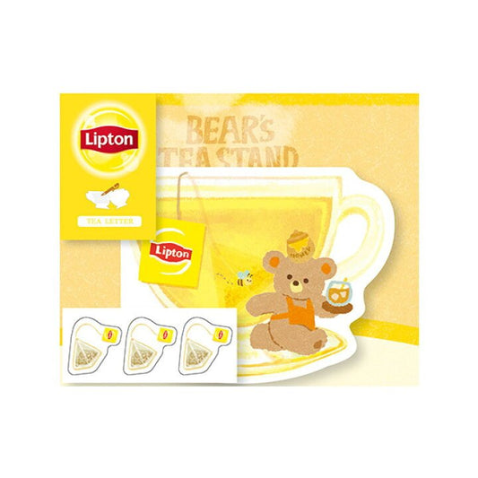 [HONEY] "Lipton Tea: Bear's Tea Stand" Die - Cut Letter Set - Rosey’s Kawaii Shop