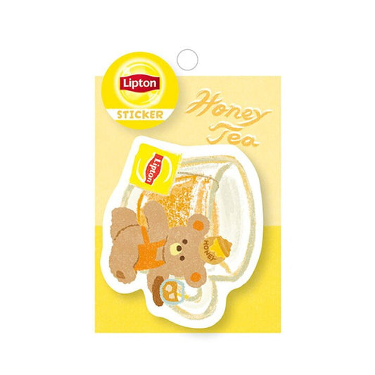[HONEY] "Lipton Tea: Bear's Tea Stand" Die Cut Sticker - Rosey’s Kawaii Shop