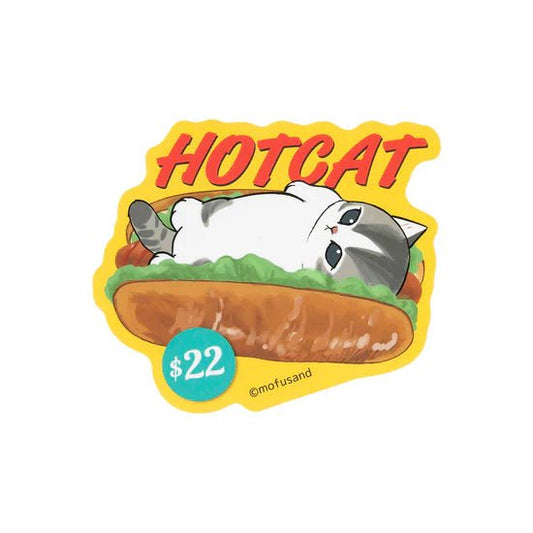 [HOT DOG] "Mofusand's Diner" Sticker - Rosey’s Kawaii Shop
