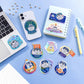 [I wonder how far it will go...] "Koupenchan Space Mission" Aurora Sticker - Rosey’s Kawaii Shop