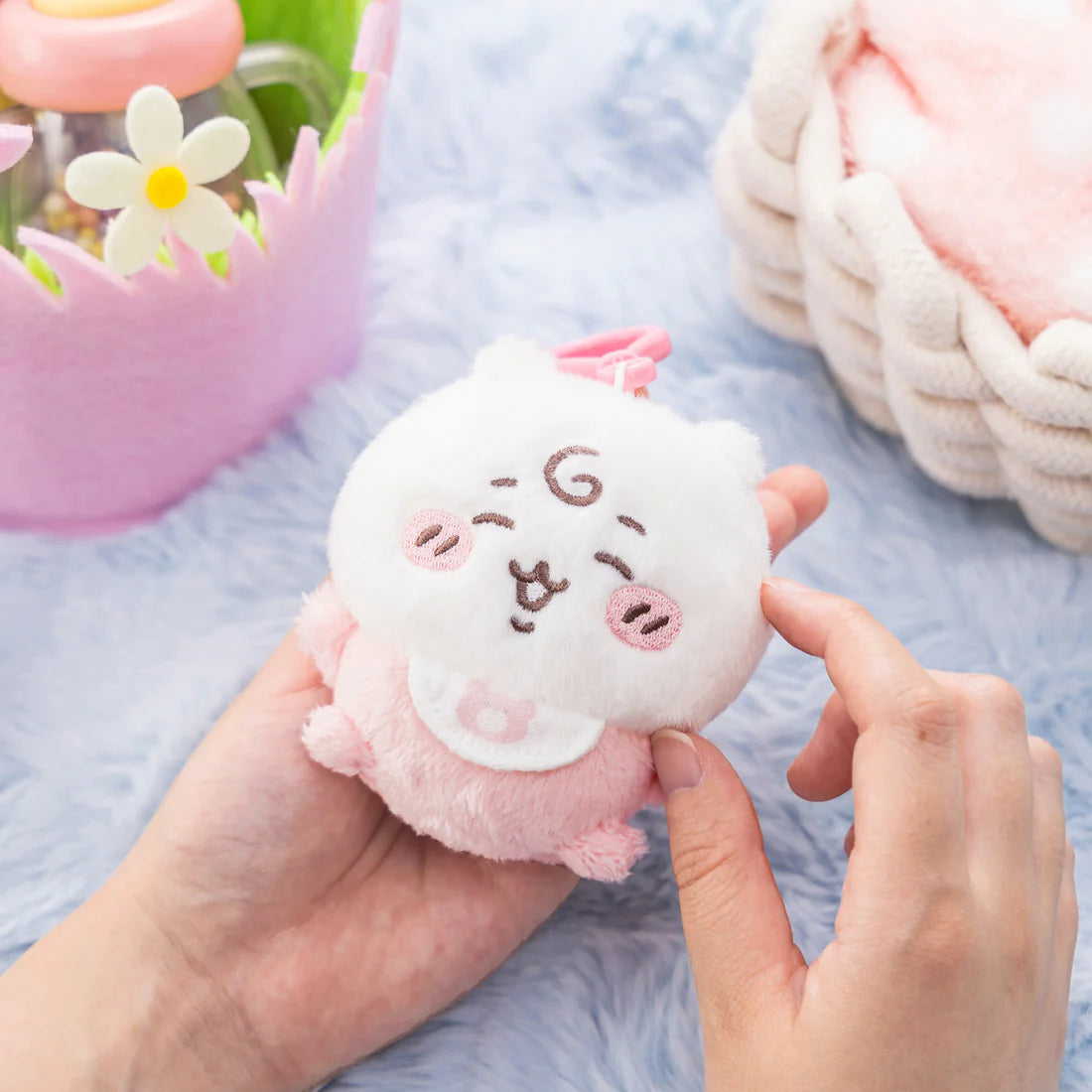 [HACHIWARE BIB] "Chiikawa Baby" Plush Keychain