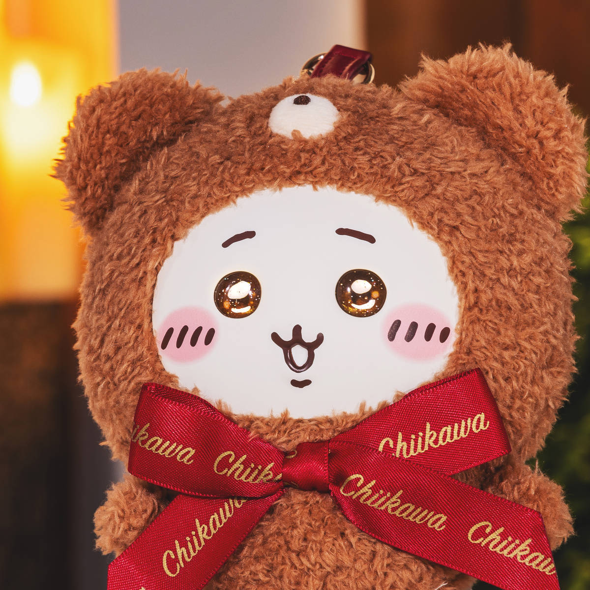 [RAKKO] "Chiikawa Kiramekko Teddy Bear" Pendant Plush Keychain
