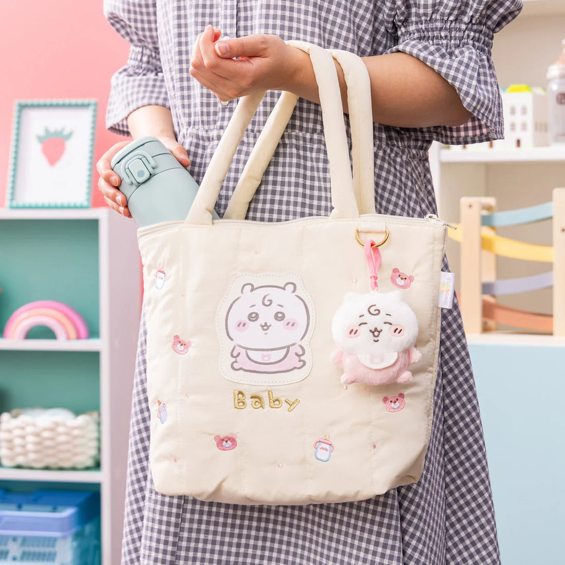 [HACHIWARE BIB] "Chiikawa Baby" Plush Keychain