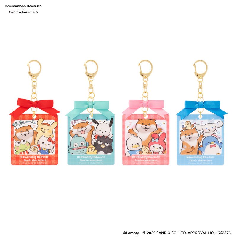 "Kawaiiusono Kawauso x Sanrio Characters POP UP STORE Photo Style" Acrylic Keychain with Ribbon - Rosey’s Kawaii Shop