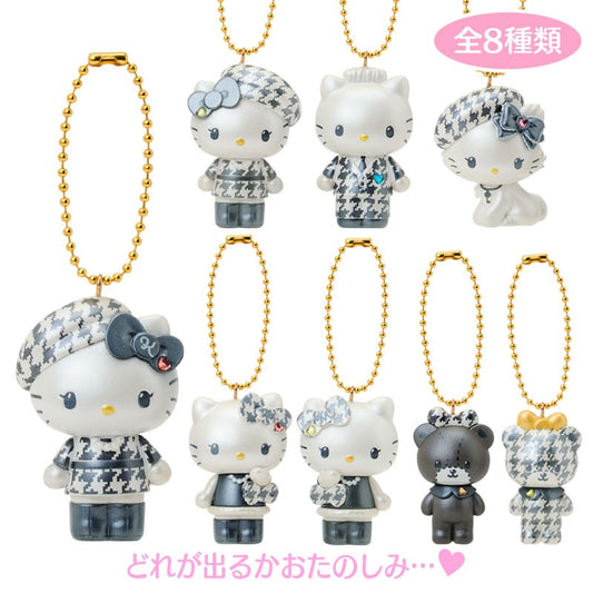 [KEYCHAIN] "Hello Kitty Monochrome Girly Twin Coordinate" Blind Box - Rosey’s Kawaii Shop