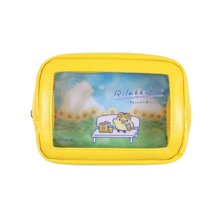 [KIIROITORI] LIMITED "Rilakkuma Store in GINZA Thinking of You" Clear Pouch - Rosey’s Kawaii Shop