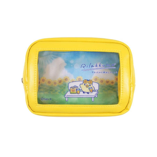 [KIIROITORI] LIMITED "Rilakkuma Store in GINZA Thinking of You" Clear Pouch - Rosey’s Kawaii Shop