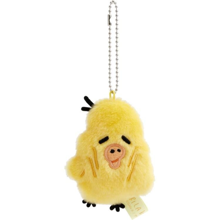 [KIIROITORI] "Rilakkuma Stay With Me" Plush Keychain - Rosey’s Kawaii Shop