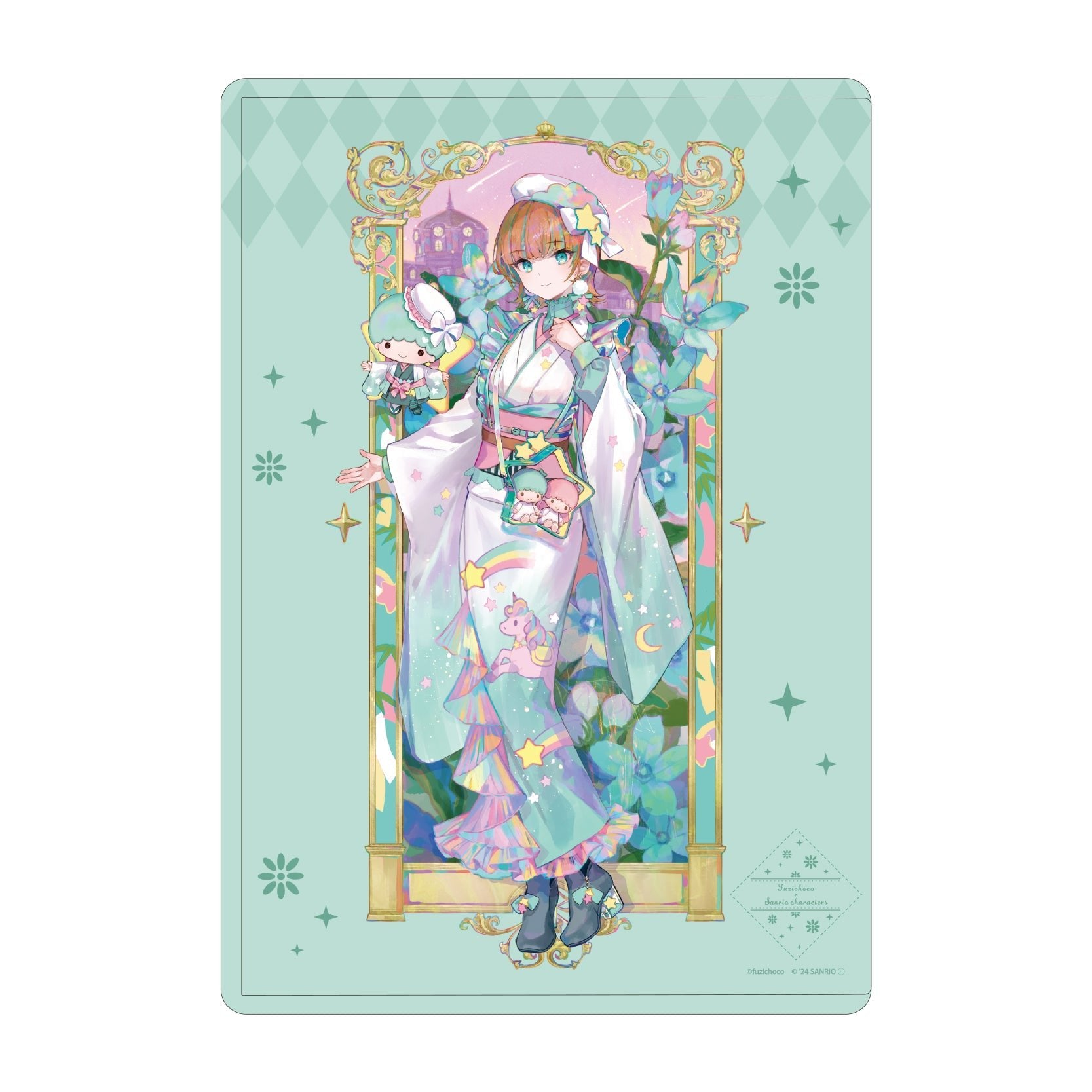 [KIKI / LITTLE TWIN STARS] "Fuzichoco x Sanrio" Clear Case - Rosey’s Kawaii Shop