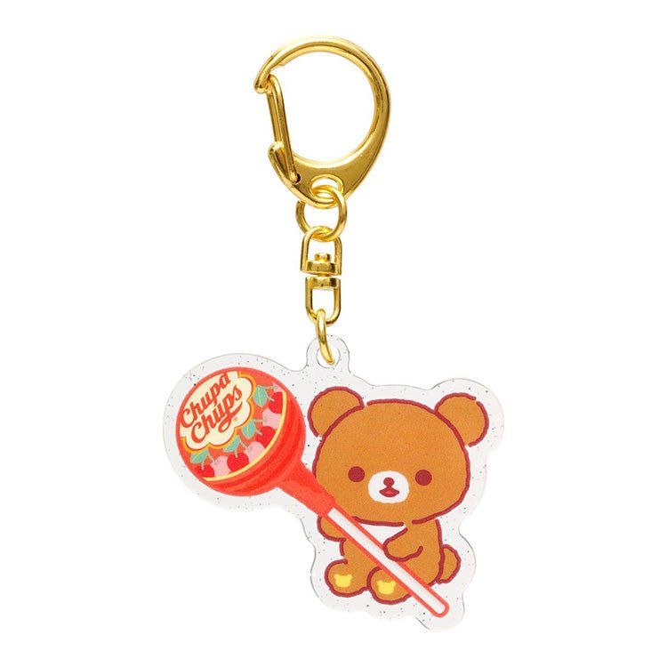 [KORILAKKUMA & CHAIROIKOGUMA] "Rilakkuma x Chupa Chups" Keychain Set - Rosey’s Kawaii Shop