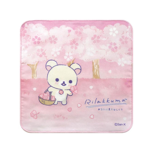 [KORILAKKUMA] LIMITED "Rilakkuma Store in GINZA Limited Thinking of You" Handkerchief Towel - Rosey’s Kawaii Shop