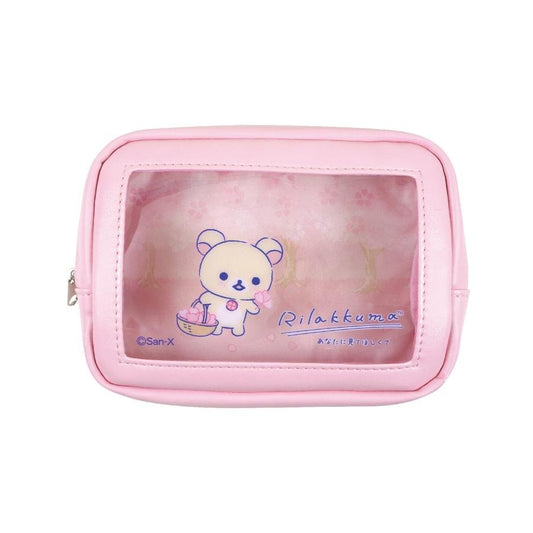 [KORILAKKUMA] LIMITED "Rilakkuma Store in GINZA Thinking of You" Clear Pouch - Rosey’s Kawaii Shop
