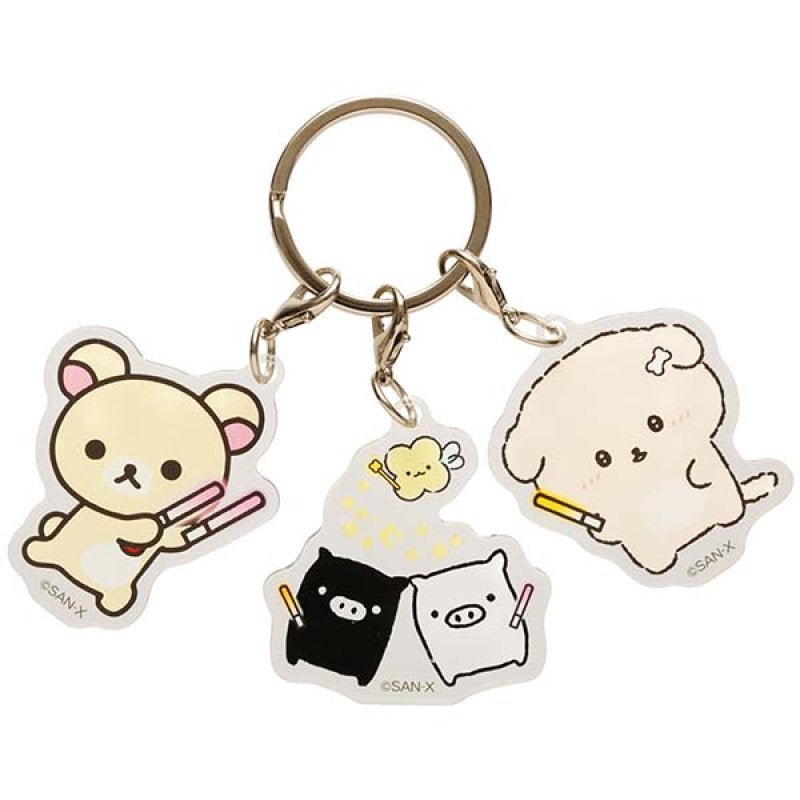 [KORILAKKUMA / MONOKUROBOO / ISHIYOWA - CHAN] LIMITED "SAN - X Characters Party" Acrylic Keychain - Rosey’s Kawaii Shop