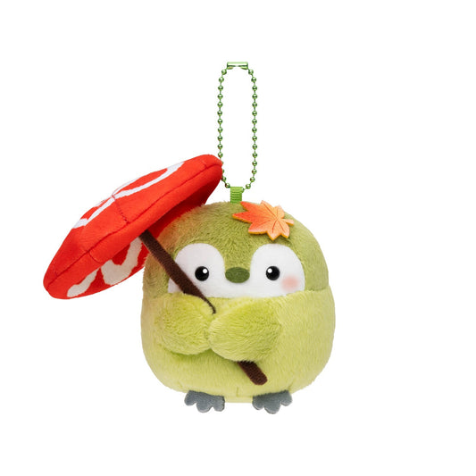 "Koupenchan Kyoto Hanamaru Japanese Umbrella Matcha" Plush Keychain - Rosey’s Kawaii Shop