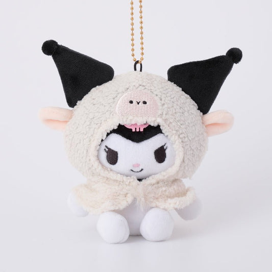 [KUROMI] "Animal Poncho Munyugurumi" Plush Keychain - Rosey’s Kawaii Shop