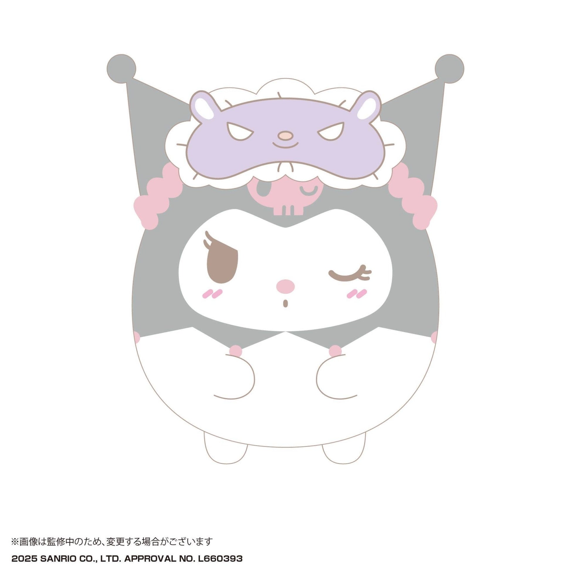 [KUROMI / Fuwakororin] "Sanrio Sleepover" Medium Plush - Rosey’s Kawaii Shop