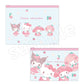 [KUROMI / HELLO KITTY / MY MELODY / MY SWEET PIANO] "Sanrio Strawberry Cheek" Slider Pouch Set - Rosey’s Kawaii Shop