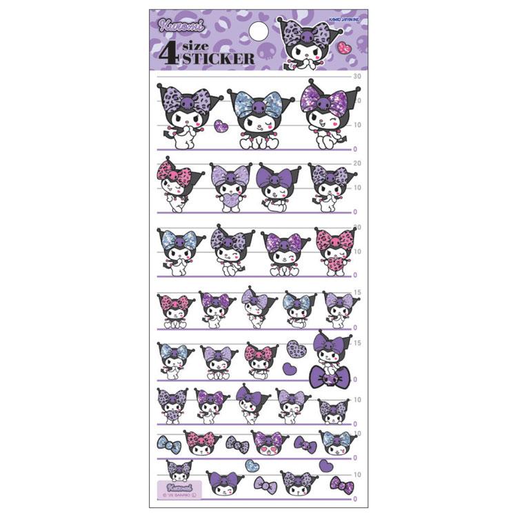 [KUROMI] "Hello Kitty x Kuromi Gal Art" Sticker Sheet - Rosey’s Kawaii Shop