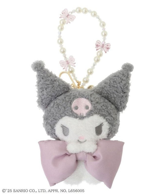 [KUROMI] "Maison de FLEUR x Sanrio" Plush Keychain - Rosey’s Kawaii Shop