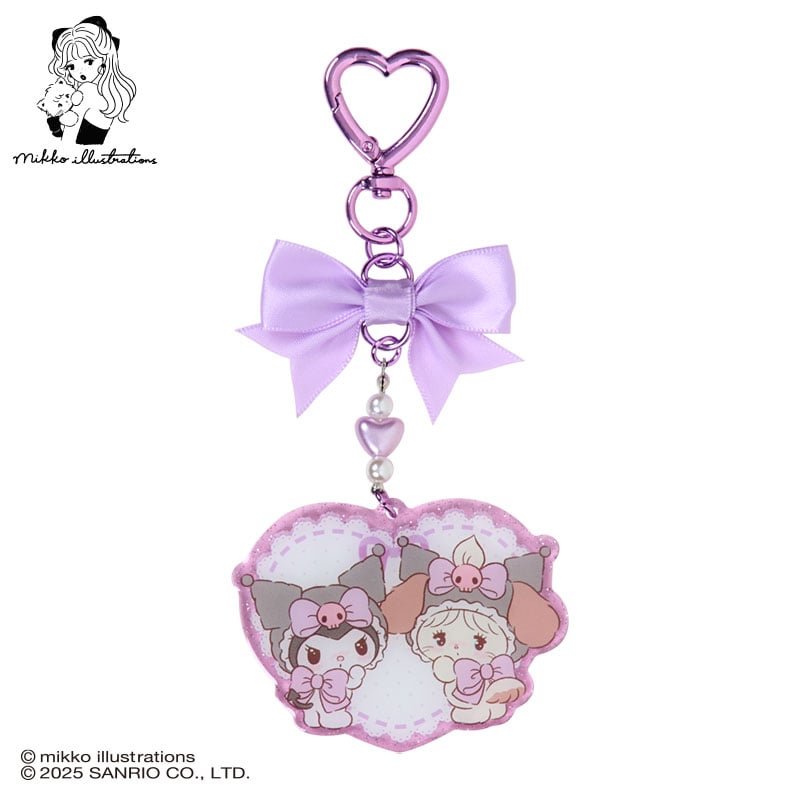 [KUROMI] "Mikko Illustrations x Sanrio" Acrylic Keychain - Rosey’s Kawaii Shop